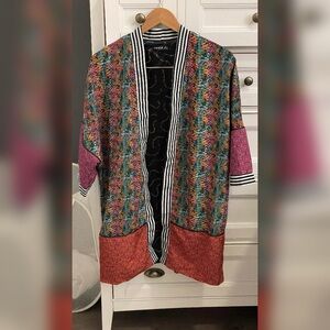 SHEIN X Multicolor Open Front Cardigan